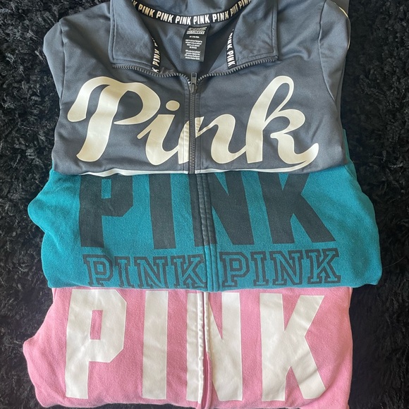 PINK Victoria's Secret Jackets & Blazers - PINK Victoria's Secret Set of 3 Hoodies